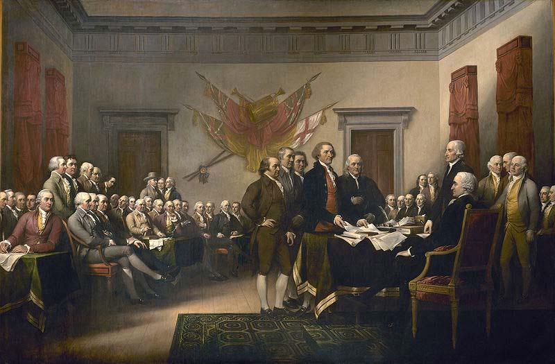 John Trumbull The Declaration of Independence France oil painting art